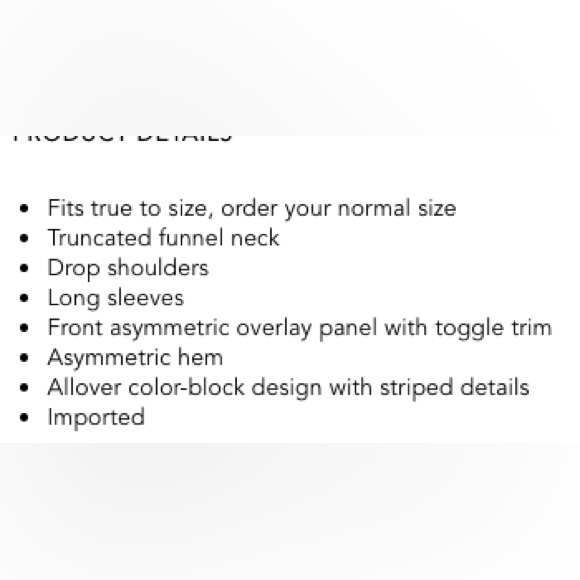 Nic+Zoe Toggle-Trimmed Asymmetric Color-Blocked Sweater - Picture 13 of 14